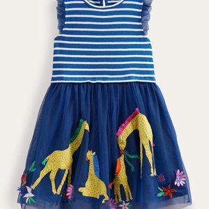NWT Mini Boden Giraffe Tulle Dress